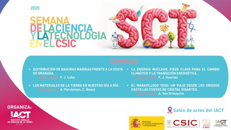 Imagen para Semana de la Ciencia del Instituto Andaluz de Ciencias de la Tierra (IACT-CSIC)