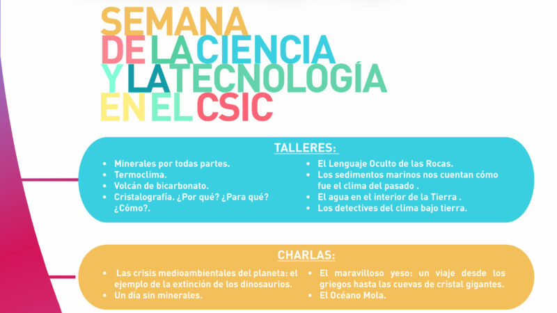 Imagen para Semana de la Ciencia del Instituto Andaluz de Ciencias de la Tierra (IACT-CSIC)